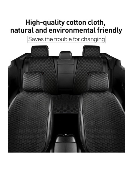 Fundas de Asiento de Coche CAPITAUTO Negras Universales