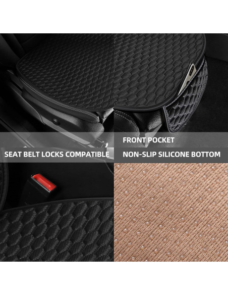 Fundas de Asiento de Coche CAPITAUTO Negras Universales