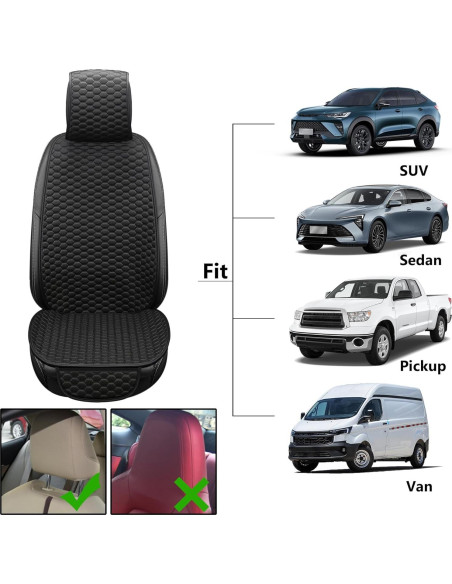 Fundas de Asiento de Coche CAPITAUTO Negras Universales
