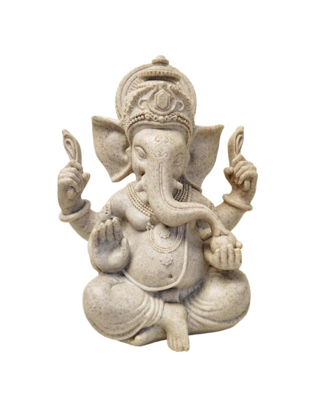 Estatua de Ganesha Hindú 20 cm - Decoración Zen Sandstone