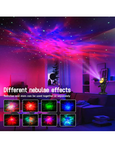 Proyector de Estrellas MYSTILUCK Astronauta LED con Control Remoto