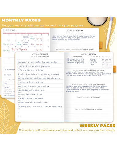 Diario de Cuidado Personal Clever Fox - Bienestar y Reflexión