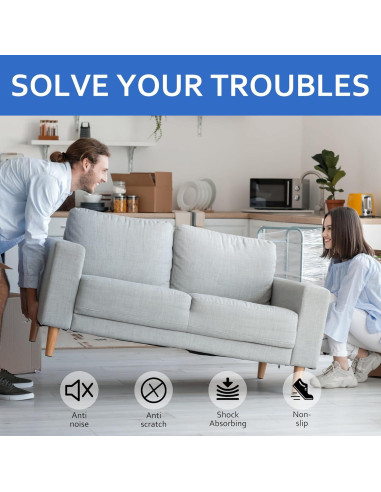 Almohadillas de Silicona Antideslizantes VOCOMO 101.6x12.7 cm - Negro