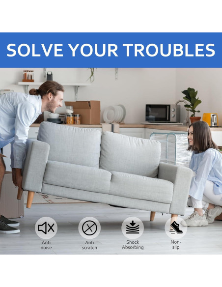 Almohadillas de Silicona Antideslizantes VOCOMO 101.6x12.7 cm - Negro