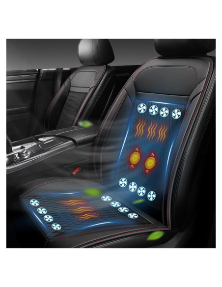 Funda de Asiento de Coche Refrigerada Fochutech 3 en 1 Negro