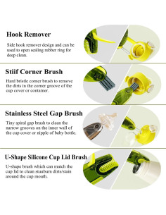 Juego de Cepillos de Limpieza 4 en 1 CraftinAround 2