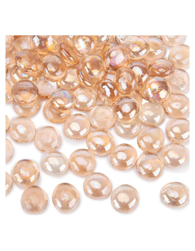 Canicas de Vidrio Planas FUTUREPLUSX 2.25kg Coral Rosado