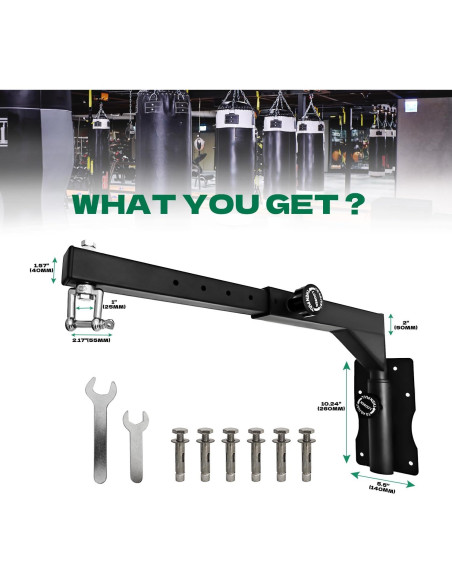 Soporte para Saco de Boxeo LTSEAME Ajustable 44.5-66.8 cm