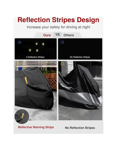 Funda para Motocicleta Puroma 3XL Impermeable Universal Negra