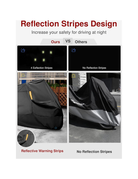 Funda para Motocicleta Puroma 3XL Impermeable Universal Negra