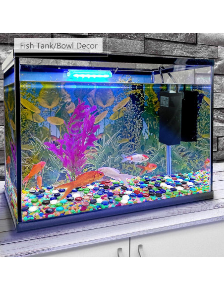 Canicas de Vidrio Planas 0.91 kg - Relleno para Jarrones y Manualidades