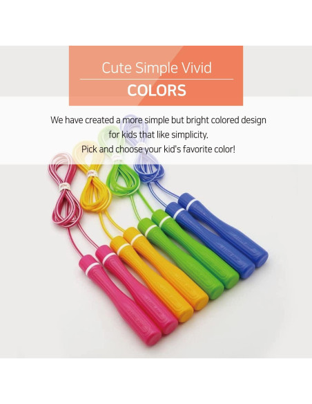 Cuerda de Saltar KSY Kids Verde Pop - Ajustable y Antideslizante