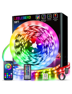Tira de Luces LED 50 pies Leeleberd RGB Control APP