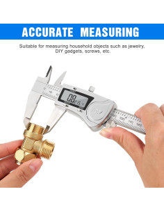 Calibrador Digital Adoric 150 mm Acero Inoxidable LCD 2