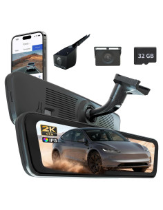 Espejo Retrovisor Sinjet H6 9.66" IPS Doble Cámara FHD 2K