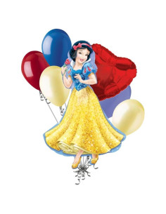 Ramo de Globos Disney Princesa Blancanieves 7 Piezas