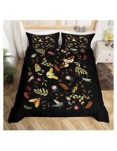 Juego de Fundas de Edredón Queen Castle Fairy Polilla Gótica