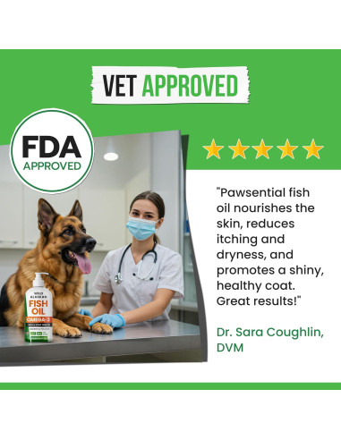 Aceite de Pescado Omega 3 Pawsential 236 ml para Perros y Gatos