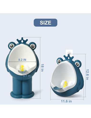 Orinal de Entrenamiento para Niños Azul Profundo Ajustable