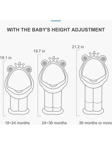 Orinal de Entrenamiento para Niños Azul Profundo Ajustable