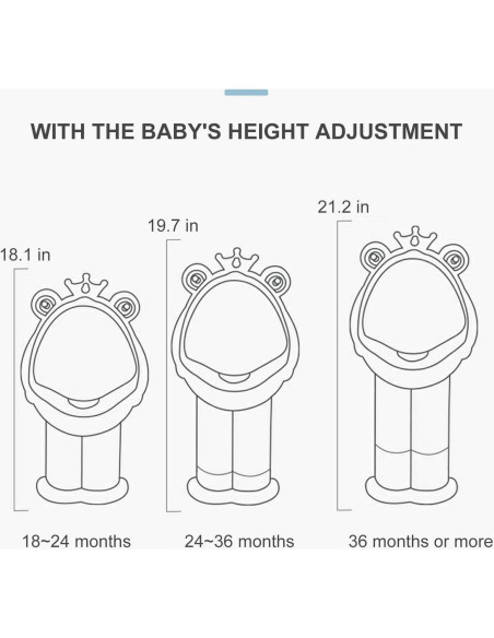 Orinal de Entrenamiento para Niños Azul Profundo Ajustable