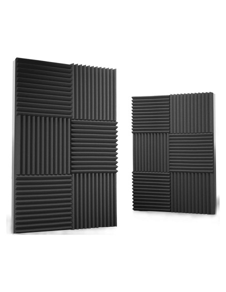 Paquete de 12 Paneles Acústicos Audiosoul 30x30 cm - Espuma Absorbente