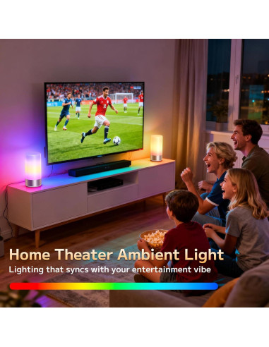 Lámpara de Mesa Táctil LED Famigreta T6 RGB 3 Niveles 19.3cm