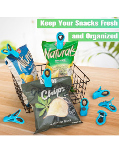 Clips Magnéticos de Bolsa VNDUEEY - 12 Piezas Azul 2