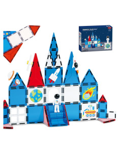 Azulejos Magnéticos de Construcción STEM MENYORD 39PCS