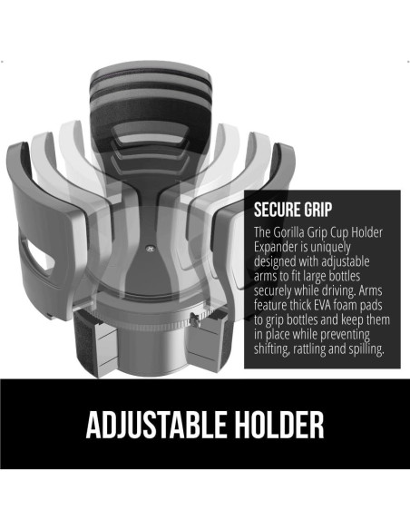 Expansor de Porta Vasos GORILLA GRIP Ajustable Gris 0.53-1.42L