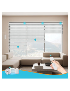 Persianas Motorizadas Blindify 6.7x9.9 Pulgadas Solar Control Remoto