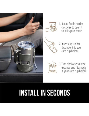 Expansor de Porta Vasos GORILLA GRIP Ajustable Gris 0.53-1.42L