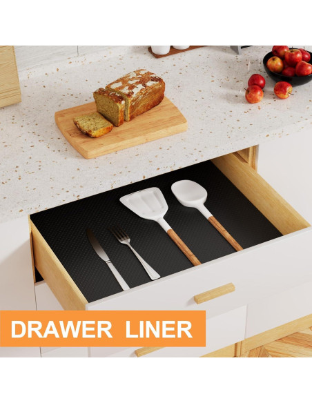 Forro de Estante FLPMIX 10cm x 1008cm Negro Impermeable