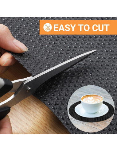 Forro de Estante FLPMIX 10cm x 1008cm Negro Impermeable