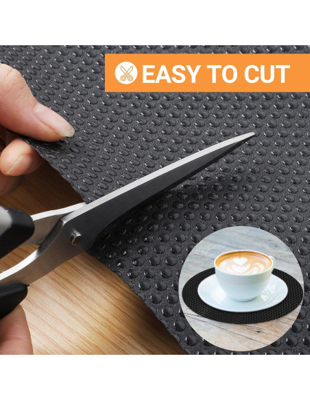 Forro de Estante FLPMIX 10cm x 1008cm Negro Impermeable