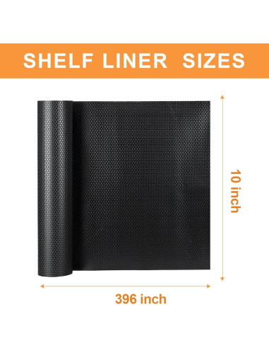 Forro de Estante FLPMIX 10cm x 1008cm Negro Impermeable