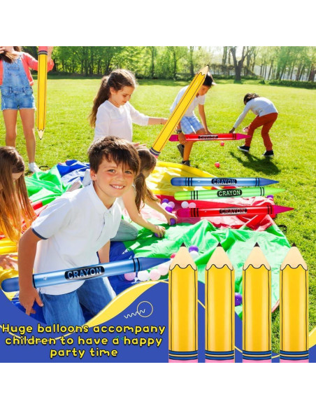 Juego de Globos Inflables Gigantes 6 Pzs Denylo Pro Fiesta Escolar