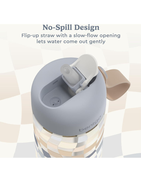 Botella de Agua Bentgo Kids 15 oz Tritan Gradiente Cuadrados