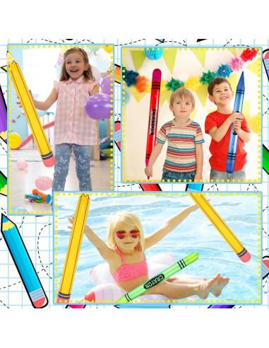 Juego de Globos Inflables Gigantes 6 Pzs Denylo Pro Fiesta Escolar