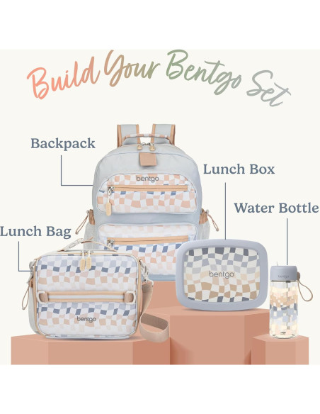 Botella de Agua Bentgo Kids 15 oz Tritan Gradiente Cuadrados