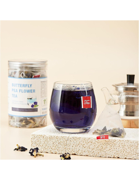 50 Bolsitas de Té de Flor de Mariposa Azul Secas - VitalForest