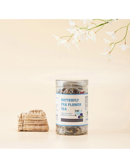 50 Bolsitas de Té de Flor de Mariposa Azul Secas - VitalForest