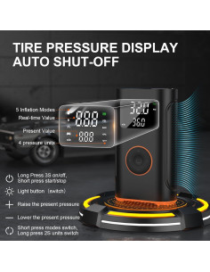 Inflador de Neumáticos ZSX YS002 Portátil 160 PSI Batería 12V 2