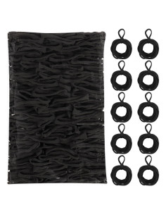 600 Anillos de Telar Negros DNPHRPY para Manualidades DIY