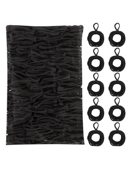 600 Anillos de Telar Negros DNPHRPY para Manualidades DIY