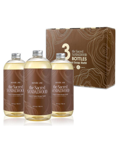 Juego de Recarga Jabón de Manos Líquido ROMIIE ZOI - 3 Paquetes 26 Oz