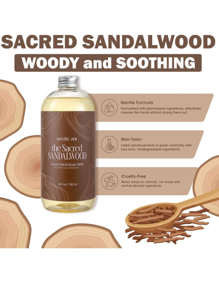 Juego de Recarga Jabón de Manos Líquido ROMIIE ZOI - 3 Paquetes 26 Oz