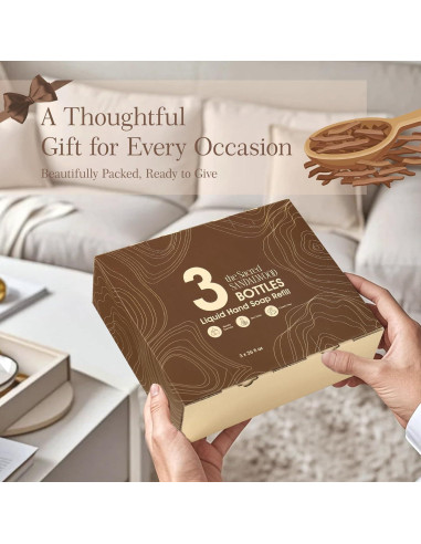 Juego de Recarga Jabón de Manos Líquido ROMIIE ZOI - 3 Paquetes 26 Oz