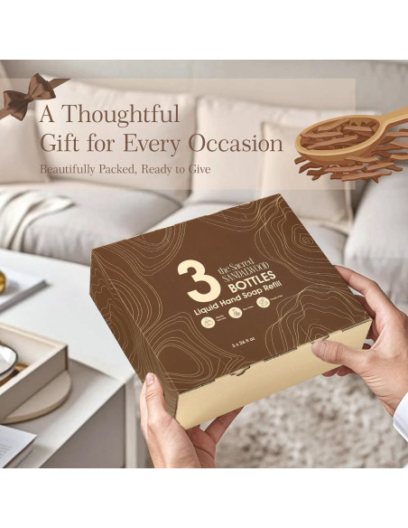 Juego de Recarga Jabón de Manos Líquido ROMIIE ZOI - 3 Paquetes 26 Oz