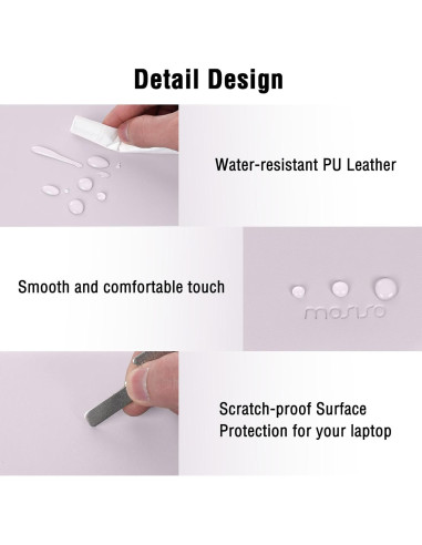 Funda para Laptop MOSISO 13" Lila Polvoriento con Bolsa